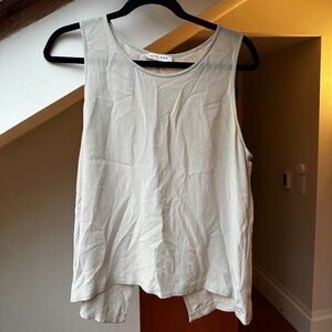 100% silk tank top from Everlane - white